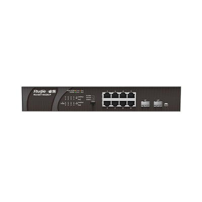 110W Stromversorgung 8-Port-RG-ES110GD-P V2 RG-ES110GDS-P Gigabit-POE-Zugangsnetzwerkschalter