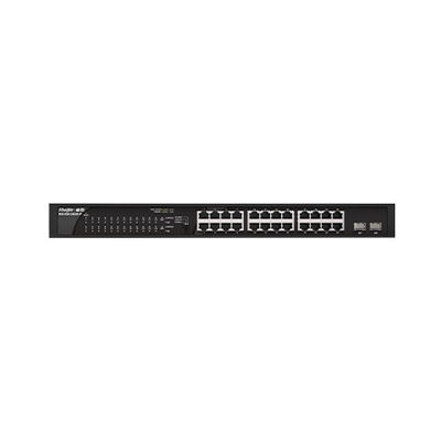 RG-ES126GS-LP24 100G Plug-and-Play POE-Zugangsnetzwerk-Switch mit 2 Vorstromanschlüssen