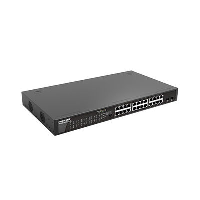 RG-ES126GS-LP24 100G Plug-and-Play POE-Zugangsnetzwerk-Switch mit 2 Vorstromanschlüssen